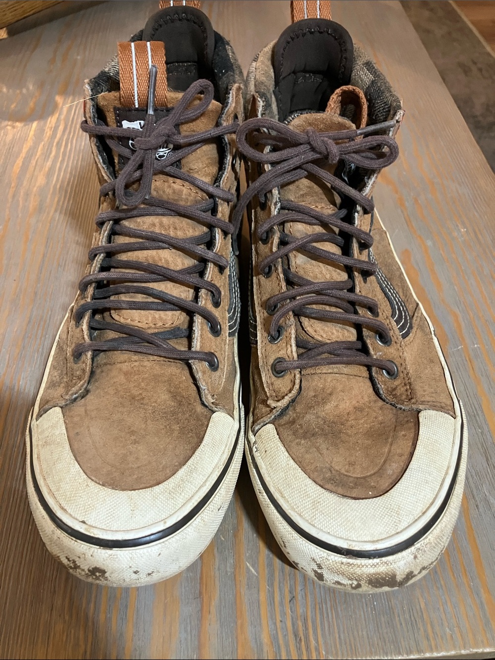 Vans Brown Suede High-Top Sneakers